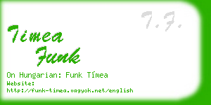 timea funk business card