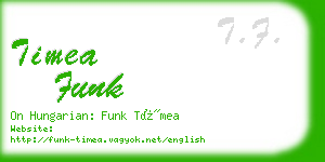 timea funk business card